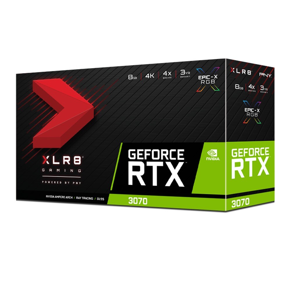 PNY RTX 3070 8GB XLR8 Gaming EPIC-X RGB 3-FAN 2.7Slot