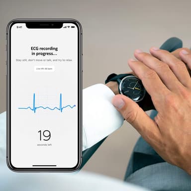 Withings Move ECG analog klokke 38 mm (sort)