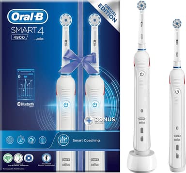 Oral-B Smart 4 elektrisk tannbørste (duo-pakke) SMART4900DUO