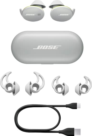 Bose Sport Earbuds helt trådløse in-ear-hodetelefoner (glacier white)