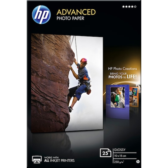HP Advanced fotopapir Glossy 10x15cm