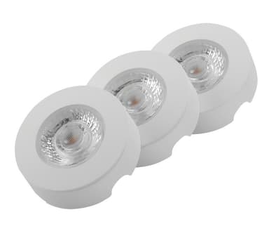 Namron skapbelysning LED 3x4W matt hvit