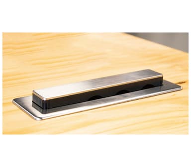 Pop-up desk 3 stikk 2xUSB (A+C) 3A 1,5m