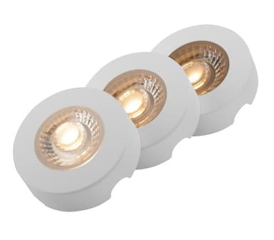 Namron skapbelysning LED 3x4W matt hvit