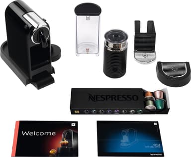 NESPRESSO® CitiZ & Milk kaffemaskin fra DeLonghi, Sort