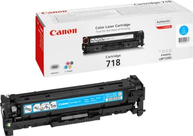 Canon 718 tonerkassett (cyan)