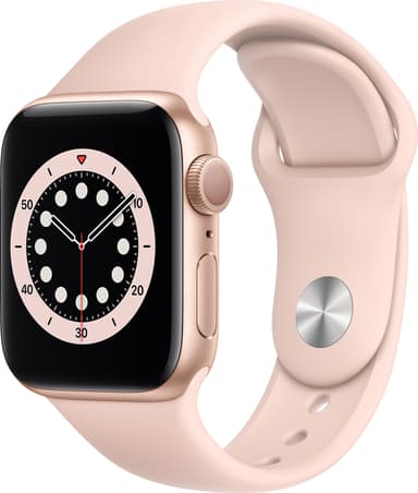 Bilde levert av Elkjøp Apple Watch Series 6 40mm GPS (sølv alu/hvit sportsreim) 218257 - levert av Elkjøp