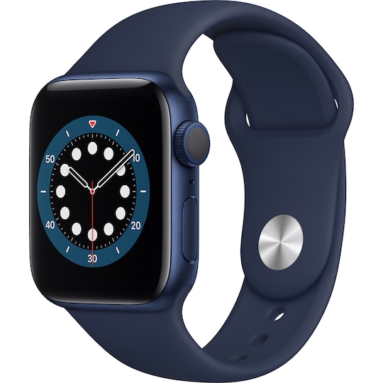 Apple Watch Series 6 40mm GPS (blå alu/marineblå sportsreim)