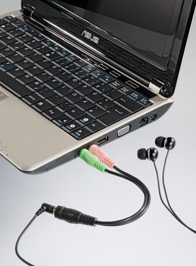 Hama 3.5 mm adapter for hodetelefoner med mikrofon