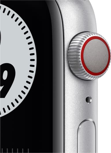 Apple Watch Nike Series 6 44mm GPS+4G LTE (sølv alu/plat. sportsreim)
