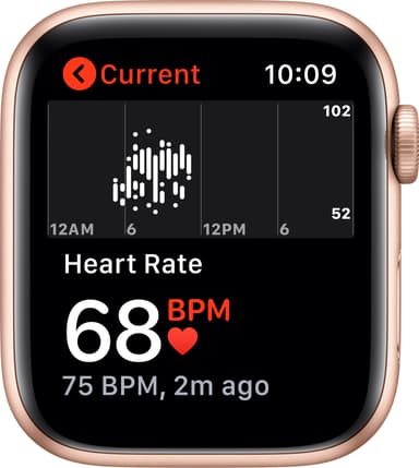 Apple Watch SE 44mm GPS (gullfarget alu/rosa sportsreim)
