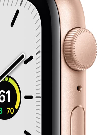 Apple Watch SE 44mm GPS (gullfarget alu/rosa sportsreim)