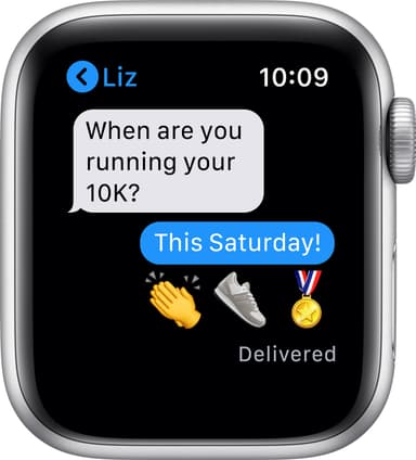 Apple Watch SE 40mm GPS (sølv alu/hvit sportsreim)