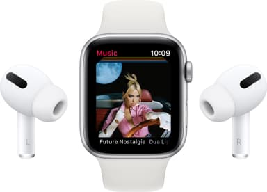 Apple Watch SE 44mm GPS (grå alu/sort sportsreim)