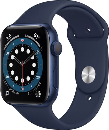Apple Watch Series 6 44mm GPS (blå alu/marineblå sportsreim)