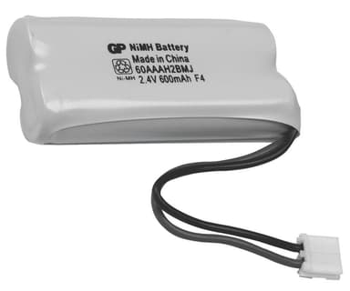 Oppladbare Ni-MH batteri 2.4 V 600 mAh 1-Blister