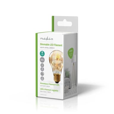 Dimbar LED-lampe retro filament, E27 | A60 | 3 W | 100 lm