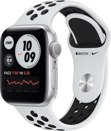 Bilde levert av Elkjøp Apple Watch Series 6 40mm GPS (sølv alu/hvit sportsreim) 218257 - levert av Elkjøp