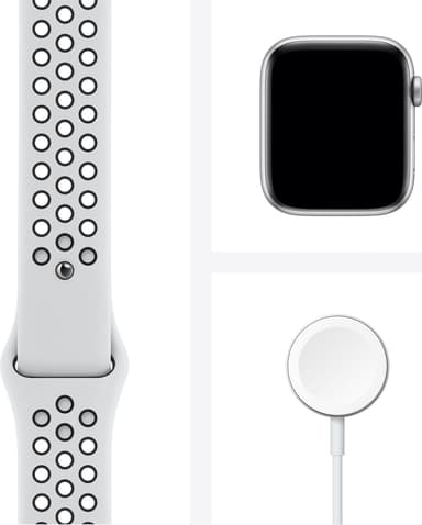 Apple Watch Nike Series 6 44mm GPS (sølv alu/platinagrå sportsreim)