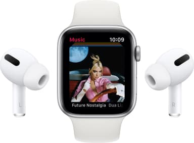 Apple Watch Nike Series 6 44mm GPS+4G LTE (sølv alu/plat. sportsreim)
