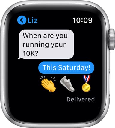 Apple Watch Nike Series 6 44mm GPS+4G LTE (sølv alu/plat. sportsreim)
