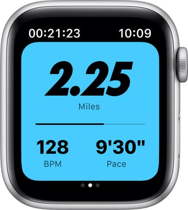 Apple Watch Nike Series 6 44mm GPS+4G LTE (sølv alu/plat. sportsreim)