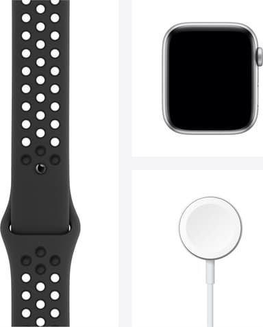 Apple Watch Nike Series 6 44mm GPS+4G LTE (grå alu/antr. sportsreim)