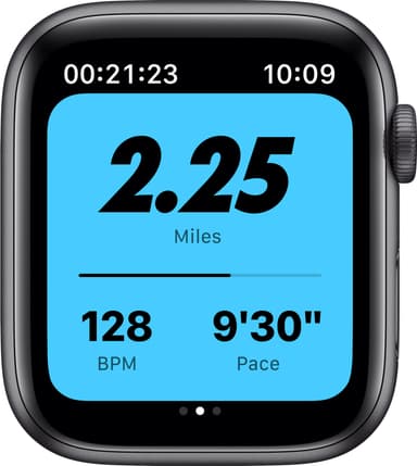 Apple Watch Nike Series 6 44mm GPS+4G LTE (grå alu/antr. sportsreim)