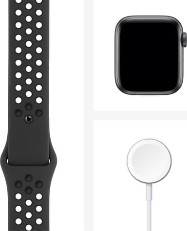 Apple Watch Nike Series 6 40mm GPS+4G LTE (grå alu/antr. sportsreim)