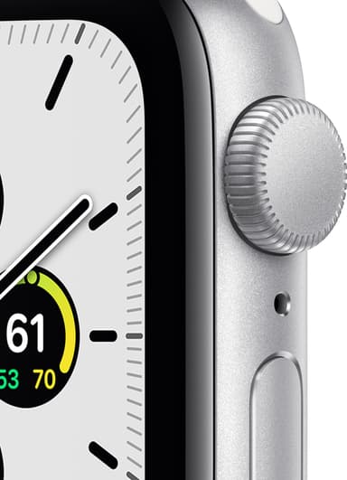 Apple Watch SE 40mm GPS (sølv alu/hvit sportsreim)