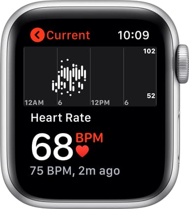 Apple Watch SE 40mm GPS (sølv alu/hvit sportsreim)