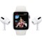 Apple Watch SE 40mm GPS (stellargrå alu/sort sportsreim)