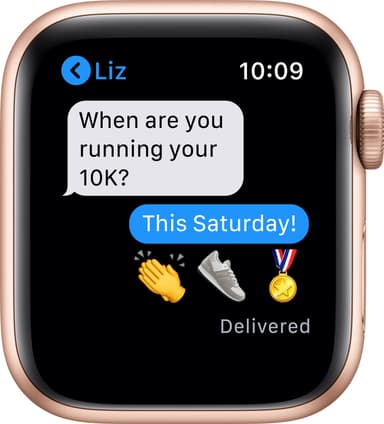 Apple Watch SE 40mm GPS (gullfarget alu/sandrosa sportsreim)