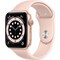Apple Watch Series 6 44mm GPS (gullfarget urkasse/sandrosa reim)