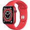 Apple Watch Series 6 44mm GPS (rød urkasse/rød sportsreim)