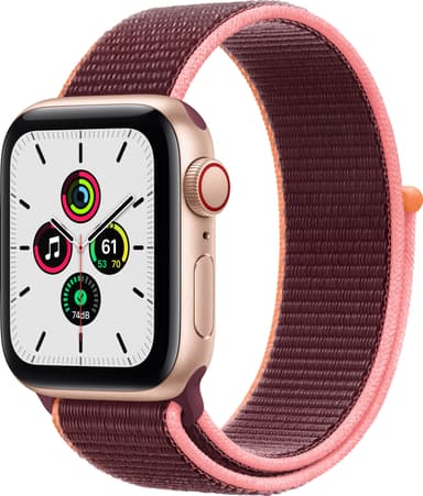 Bilde levert av Elkjøp Apple Watch SE 40mm GPS+4G LTE (sølv alu/hvit sportsreim) 218188 - levert av Elkjøp