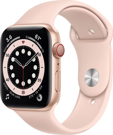 Apple Watch Series 6 44mm GPS+4G LTE (gull alu/sandrosa sportsreim)