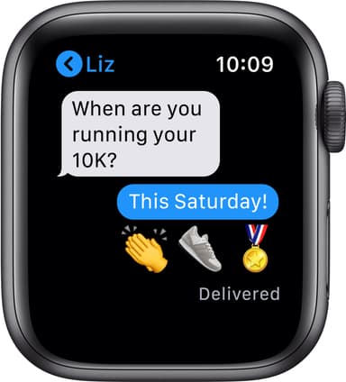 Apple Watch Series 6 40mm GPS+4G LTE (stellargrå/sort sportsreim)
