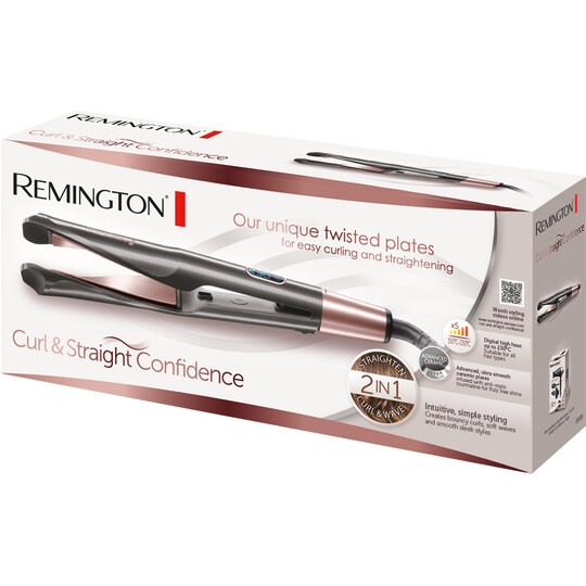 Remington Curl & Straight Confidence krølltang/rettetang S6606