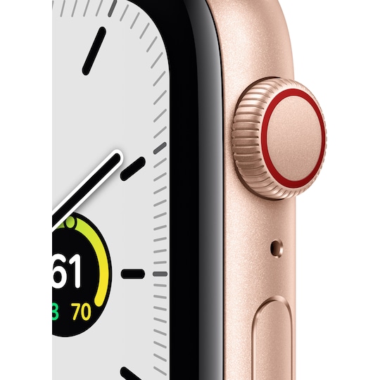 Apple Watch SE 44mm GPS+4G LTE (gullfarget alu/plomme sportsreim)