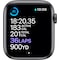 Apple Watch Series 6 44mm GPS+4G LTE (stellargrå alu/sort sportsreim)