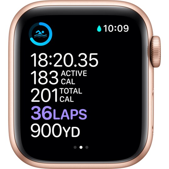 Apple Watch Series 6 40mm GPS+4G LTE (gullfarget alu/sandrosa reim)
