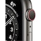 Apple Watch Series 6 44mm GPS+4G LTE (stål, grafitt/sort sportsreim)