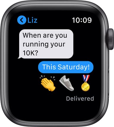 Apple Watch Series 6 44mm GPS+4G LTE (stellargrå alu/sort sportsreim)
