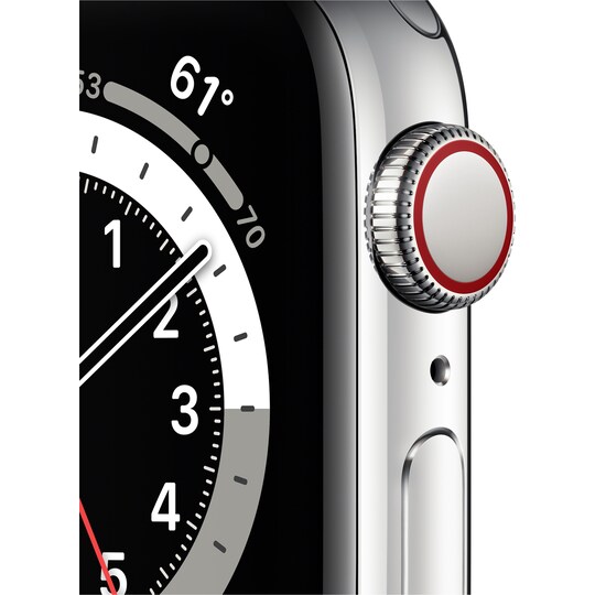 Apple Watch Series 6 40mm GPS+4G LTE (stål, sølv/sølv Milanese-reim)