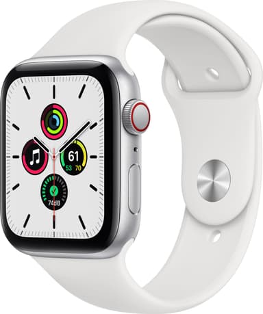 Bilde levert av Elkjøp Apple Watch SE 44mm GPS+4G LTE (grå alu/kullfarget sportsreim) 218297 - levert av Elkjøp
