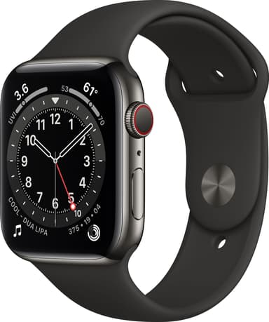 Bilde levert av Elkjøp Apple Watch Series 6 44mm GPS+4G LTE (rød alu/rød sportsreim) 218284 - levert av Elkjøp