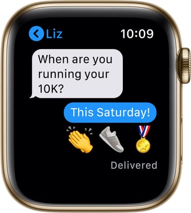 Apple Watch Series 6 44mm GPS+4G LTE (gullfarget stål/gull Mil.-reim)