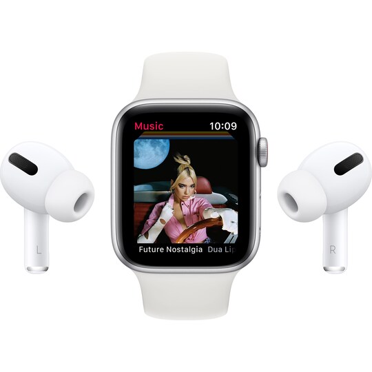 Apple Watch SE 44mm GPS+4G LTE (grå alu/kullfarget sportsreim)