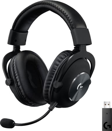 Logitech G Pro X Lightspeed trådløst gaming headset Gaming Lite brukt Logitech G Pro X gaming hodetelefoner selges
